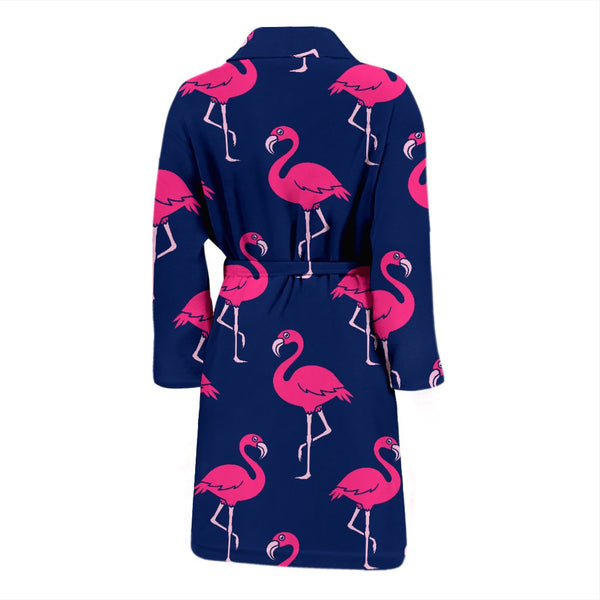 Womens Hooded Black Pink Flamingo Robe – Afford The Style